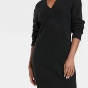Universal Thread XXL Black sqeat dress v neck